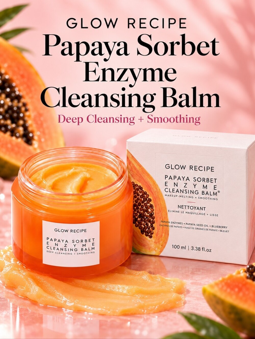 Glow Recipe Papaya Sorbet Enzyme Cleansing Balm
